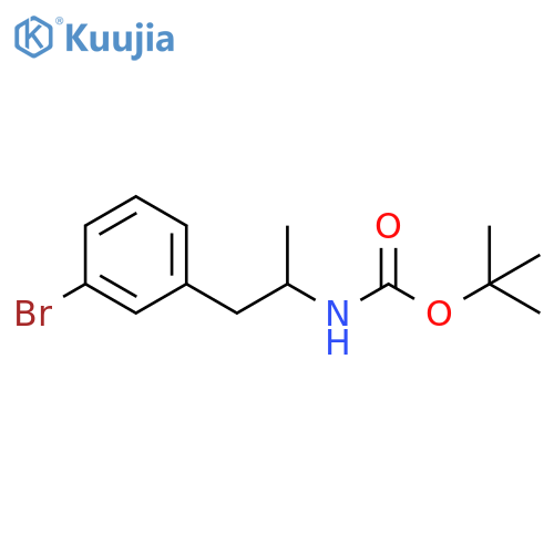 tert-butyl N-1-(3-bromophenyl)propan-2-ylcarbamate structure