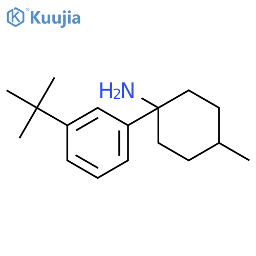 CYCLOHEXANAMINE, 1-[3-(1,1-DIMETHYLETHYL)PHENYL]-4-METHYL- structure