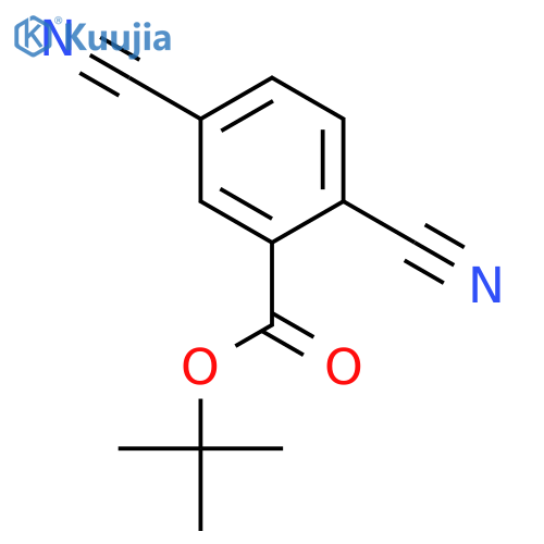 Tert-butyl 2,5-dicyanobenzoate structure