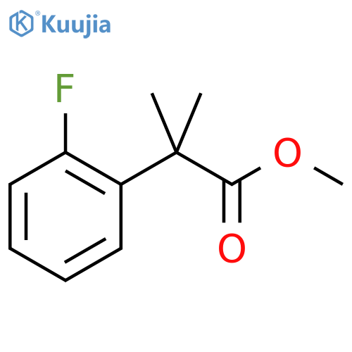 Methyl 2-(2-fluorophenyl)-2-methylpropanoate structure