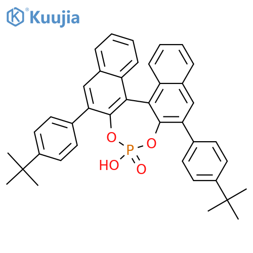 (R)-3,3'-Bis(4-(1,1-dimethylethyl)phenyl)-1,1'-binaphthyl-2,2'-diyl hydrogenphosphate structure
