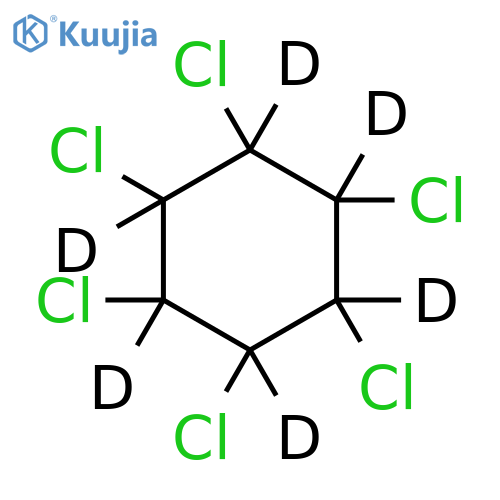 α-1,2,3,4,5,6-Hexachlorocyclohexane-d6 structure