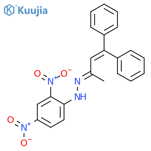 3-Buten-2-one, 4,4-diphenyl-, (2,4-dinitrophenyl)hydrazone structure