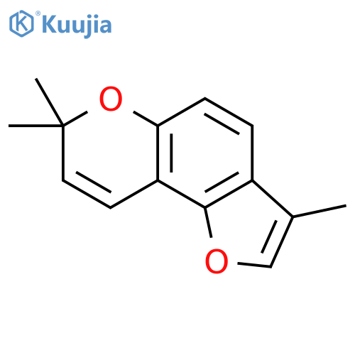 3,7,7-Trimethylfuro[2,3-f]chromene structure