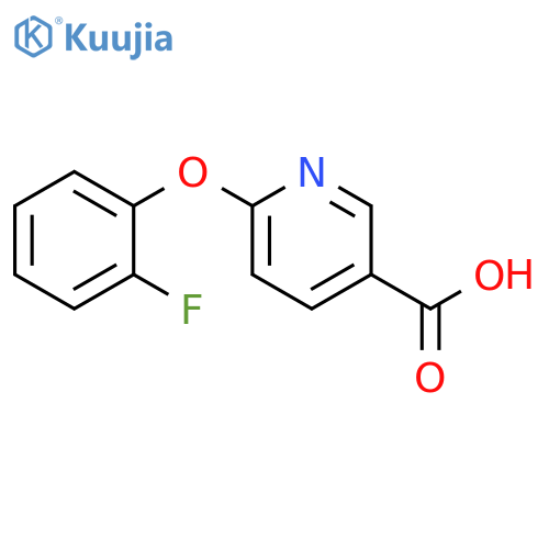 6-(2-fluorophenoxy)pyridine-3-carboxylic acid structure