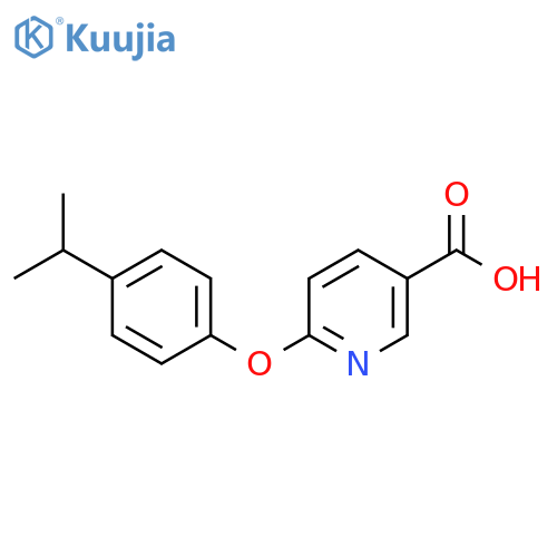 6-4-(Propan-2-yl)phenoxypyridine-3-carboxylic Acid structure