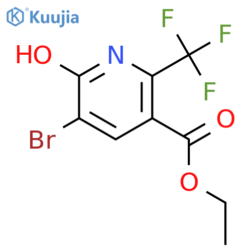 Ethyl 5-bromo-6-hydroxy-2-(trifluoromethyl)nicotinate structure