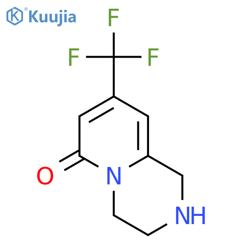8-(trifluoromethyl)-1,2,3,4-tetrahydropyrido[1,2-a]pyrazin-6-one structure