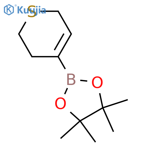 2-(3,6-Dihydro-2H-thiopyran-4-yl)-4,4,5,5-tetramethyl-1,3,2-dioxaborolane structure
