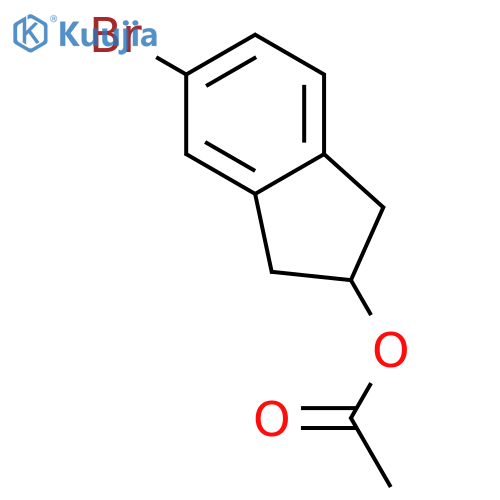 5-Bromo-2,3-dihydro-1H-inden-2-yl acetate structure