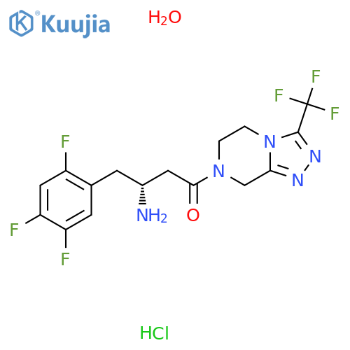 Sitagliptin Monohydrochloride Monohydrate structure