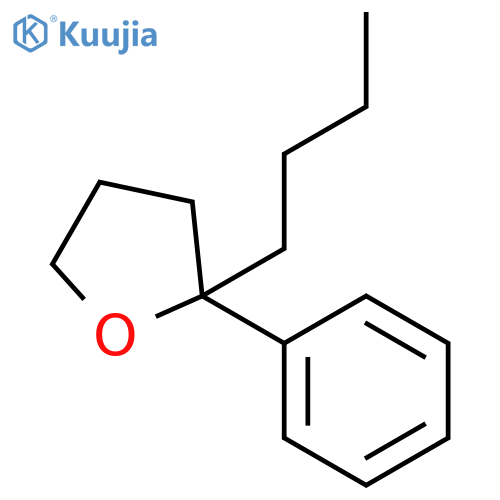 Furan, 2-butyltetrahydro-2-phenyl- structure