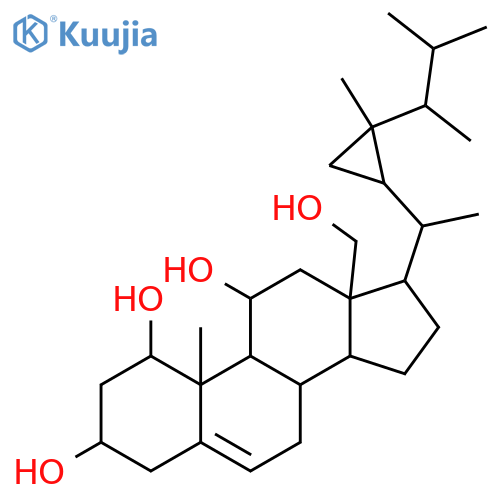 Gorgost-5-ene-1,3,11,18-tetrol; (1α,3β,11α,24R)-form structure