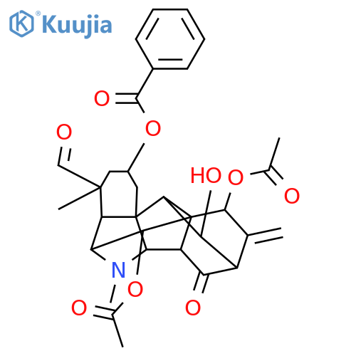2,7,11,13,15-Pentahydroxy-19,21-secohetisan-19-al; (2α,5β,7α,11α,13R,15α)-form, 13-Ketone, N-Me, 2-benzoyl, 7,15-di-Ac structure