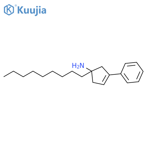 3-Cyclopenten-1-amine, 1-nonyl-3-phenyl- structure