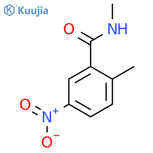 BENZAMIDE, N,2-DIMETHYL-5-NITRO- structure