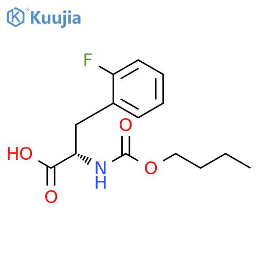 N-(Butoxycarbonyl)-2-fluoro-L-phenylalanine structure