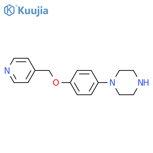 Piperazine,1-[4-(4-pyridinylmethoxy)phenyl]- structure