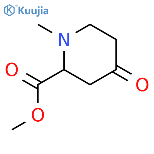 methyl 1-methyl-4-oxopiperidine-2-carboxylate structure