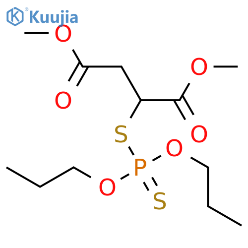 BUTANEDIOIC ACID, [(DIPROPOXYPHOSPHINOTHIOYL)THIO]-, DIMETHYL ESTER structure