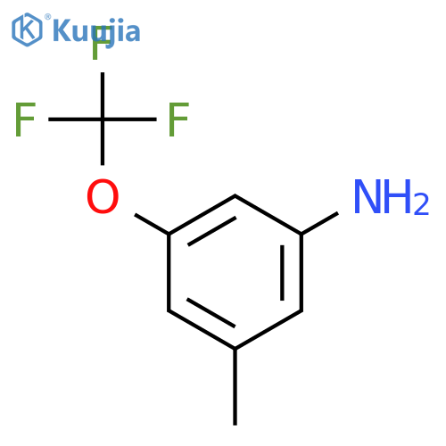 3-Methyl-5-(trifluoromethoxy)aniline structure
