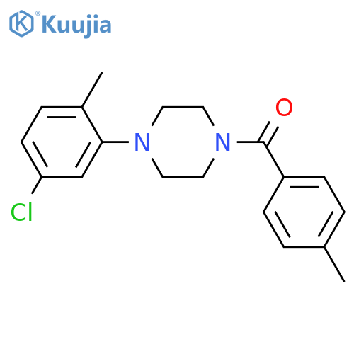 [4-(5-chloro-2-methylphenyl)piperazin-1-yl]-(4-methylphenyl)methanone structure