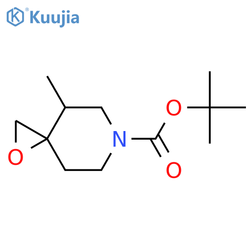 tert-butyl 4-methyl-1-oxa-6-azaspiro[2.5]octane-6-carboxylate structure