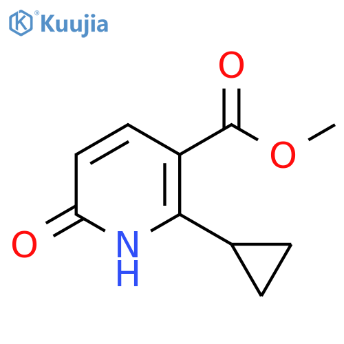 3-Pyridinecarboxylic acid, 2-cyclopropyl-1,6-dihydro-6-oxo-, methyl ester structure