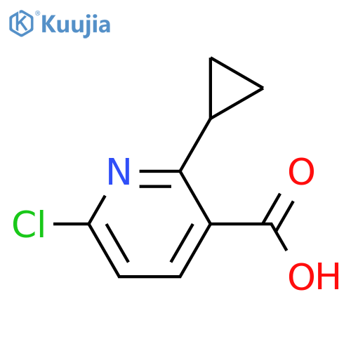 6-Chloro-2-cyclopropylnicotinic acid structure
