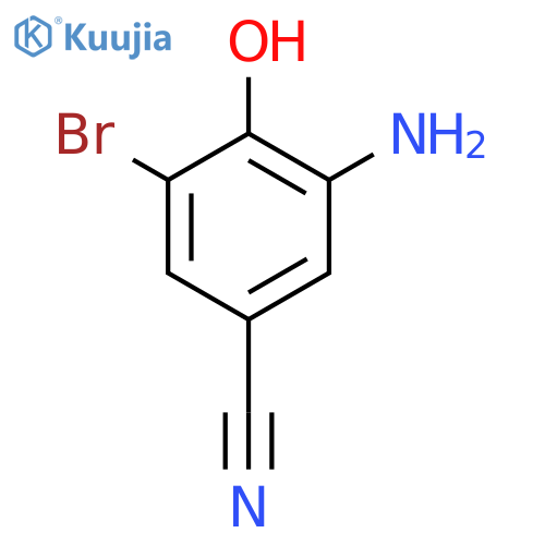 Benzonitrile, 3-amino-5-bromo-4-hydroxy- structure