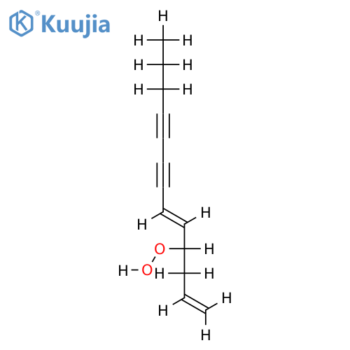(E)-Hydronperoxide-1,5-Tridecadiene-7,9-diyn-4-ol structure