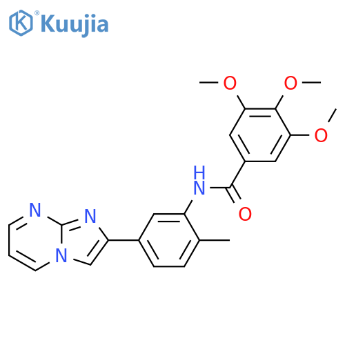 N-(5-{imidazo1,2-apyrimidin-2-yl}-2-methylphenyl)-3,4,5-trimethoxybenzamide structure