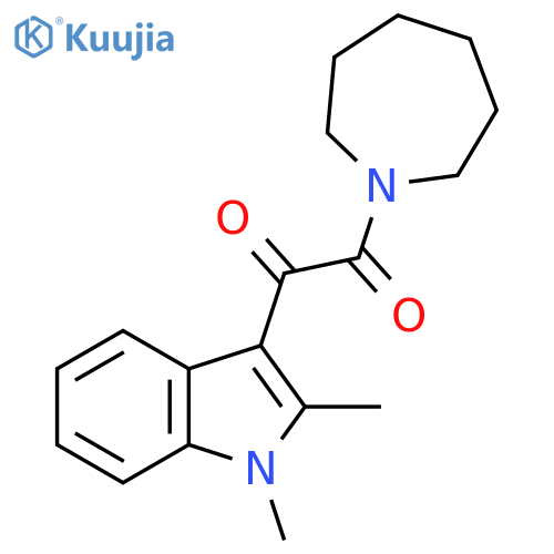 1-(azepan-1-yl)-2-(1,2-dimethyl-1H-indol-3-yl)ethane-1,2-dione structure
