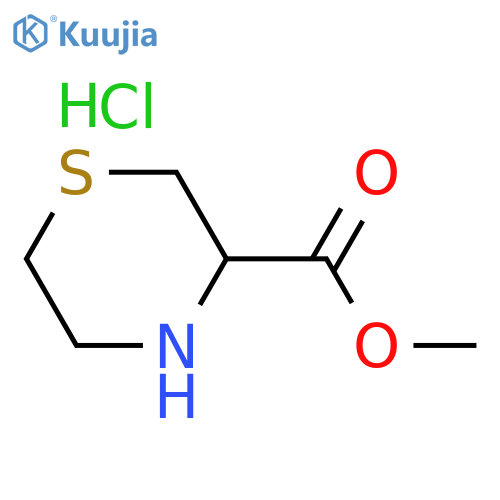 Thiomorpholine-3-carboxylic acid methyl ester hydrochloride structure
