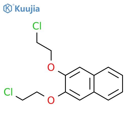 Naphthalene, 2,3-bis(2-chloroethoxy)- structure