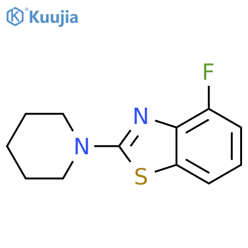 4-fluoro-2-(piperidin-1-yl)-1,3-benzothiazole structure