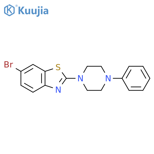6-bromo-2-(4-phenylpiperazin-1-yl)-1,3-benzothiazole structure