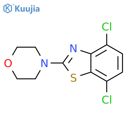 4,7-dichloro-2-(morpholin-4-yl)-1,3-benzothiazole structure