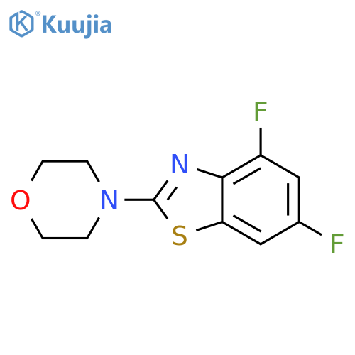 4,6-difluoro-2-(morpholin-4-yl)-1,3-benzothiazole structure