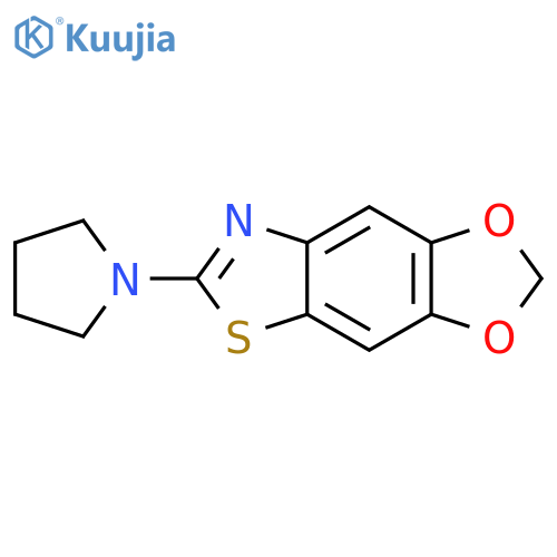 11-(pyrrolidin-1-yl)-4,6-dioxa-10-thia-12-azatricyclo7.3.0.0^{3,7}dodeca-1(9),2,7,11-tetraene structure