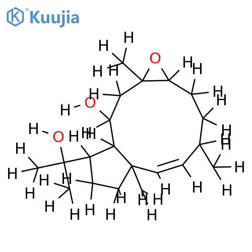 (1S*, 2E, 4S*, 7R*, 8R*, 10R*, 11*, 12S*)-10,18-dihydroxy-7,8-epoxy-dolabella-2-ene structure