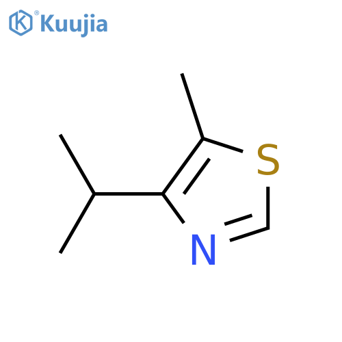 Thiazole,5-methyl-4-(1-methylethyl)- structure