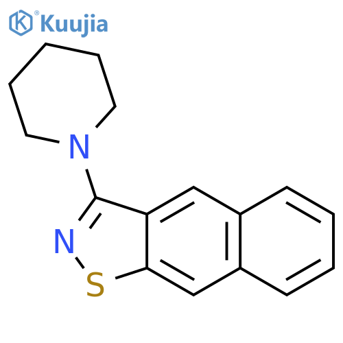 Naphth[2,3-d]isothiazole, 3-(1-piperidinyl)- structure