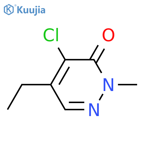 3(2H)-PYRIDAZINONE, 4-CHLORO-5-ETHYL-2-METHYL- structure