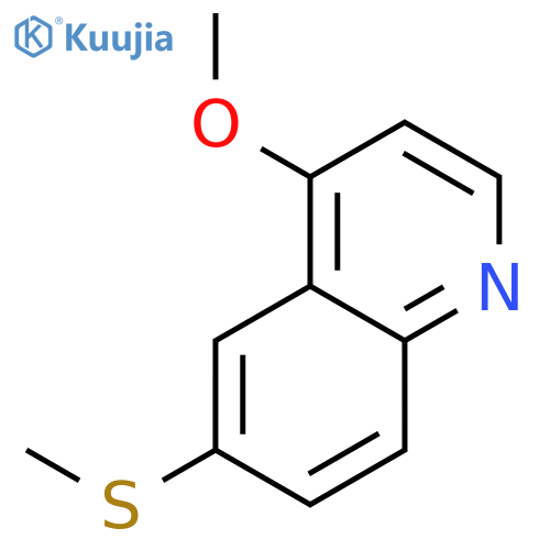 Quinoline, 4-methoxy-6-(methylthio)- structure