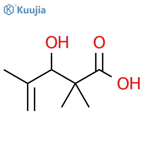 3-hydroxy-2,2,4-trimethylpent-4-enoic acid structure