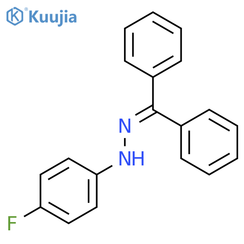Methanone, diphenyl-, (4-fluorophenyl)hydrazone structure