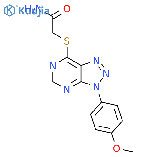 2-{3-(4-methoxyphenyl)-3H-1,2,3triazolo4,5-dpyrimidin-7-ylsulfanyl}acetamide structure