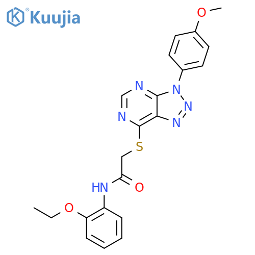 N-(2-ethoxyphenyl)-2-{3-(4-methoxyphenyl)-3H-1,2,3triazolo4,5-dpyrimidin-7-ylsulfanyl}acetamide structure