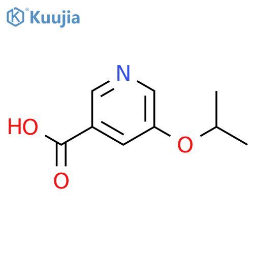 5-(propan-2-yloxy)pyridine-3-carboxylic acid structure
